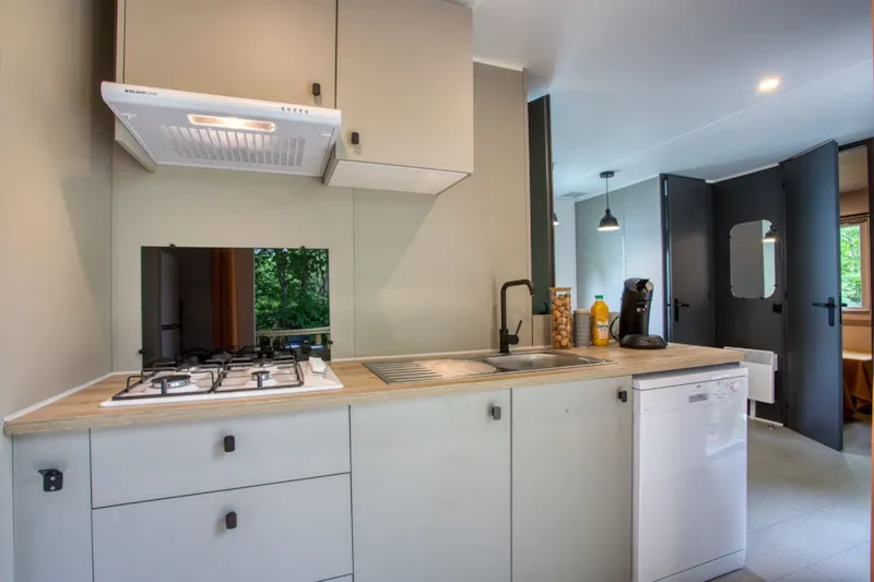 Mobil-Home Tribu 2X26m² - 4 Chambres - Terrasse Semi-Couverte 22M² - Tv - Lave Vaisselle