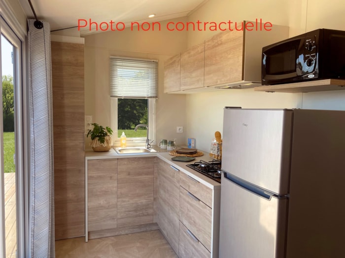 Mobil-Home Bahia Compact 20M² - 1 Chambre - Terrasse Couverte 11M² - Tv