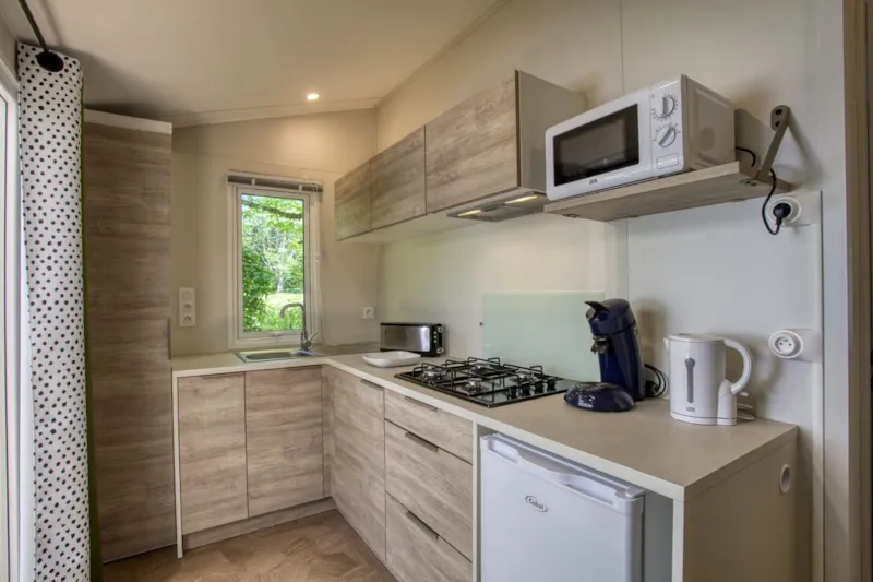 Mobil-Home Bahia Compact 20M² - 1 Chambre - Terrasse Couverte 11M² - Tv