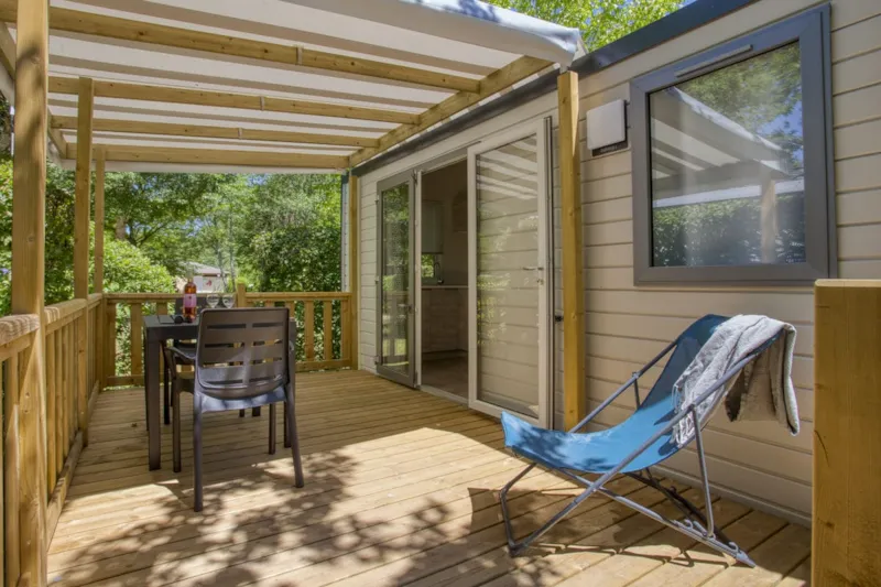 Mobil-Home Bahia Compact 20M² - 1 Chambre - Terrasse Couverte 11M² - Tv