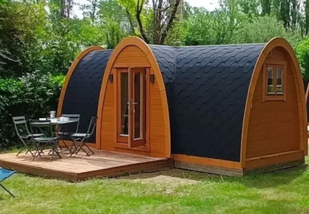 Accommodation - Pod Cabin 14M² - 2 Bedrooms - Camping du Lac de Groléjac en Dordogne