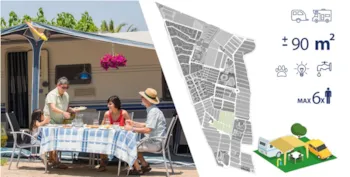 Stellplatz - Stellplatz Master (90M²): Fahrzeug + Wohnwagen/ Wohnmobil + Strom + Wasser - Camping & Resort Sangulí Salou