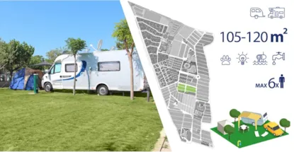 Piazzola Master Plus (105-120M²): Auto + Roulotte/Camper + Elettricità + Acqua