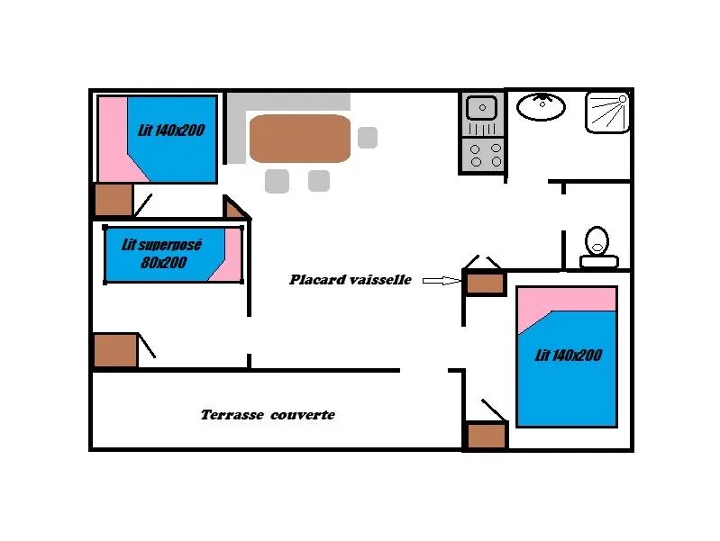 Chalet Pin Gitotel 35M²