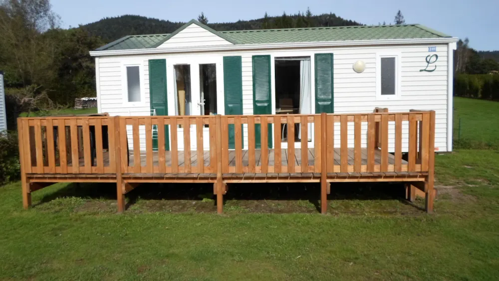 Location - Mobil Home Nordmann 30M² 4 Personnes - Camping Les Pinasses