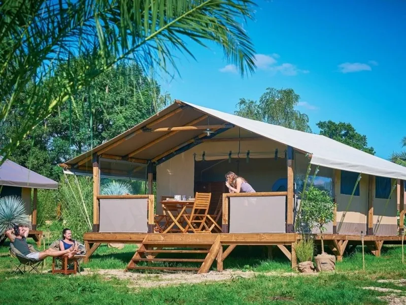 Mietunterkunft - Lodge Kenya  Zelt - 35M² - 2 Schlafzimmer - - Clico Chic - La Baie de Douarnenez