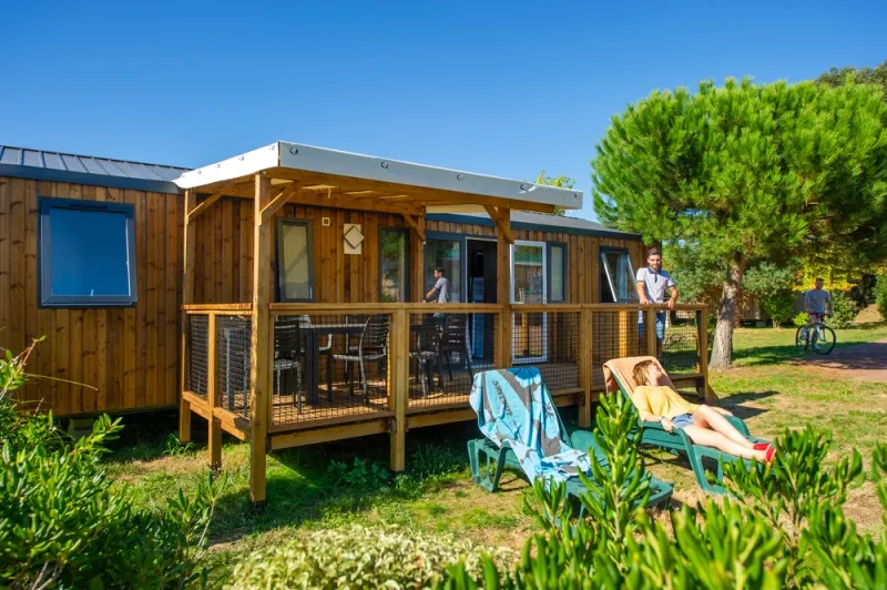 Mietunterkunft - Mobilheim Rose Top Tv Feldansicht - 38M² - 3 Schlafzimmer - - Clico Chic - La Baie de Douarnenez