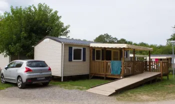 Mietunterkunft - Mobilheim Confort Ausgestattet Für Behindertes - 2 Zimmer - Camping LANDES BLEUES