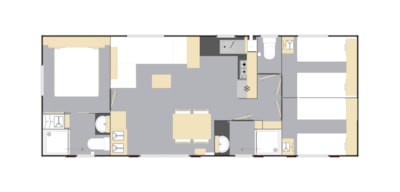 Mobile home GRAND CONFORT 3 bedrooms - 2 bathrooms — 3