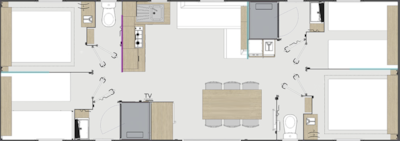 4-bedroom GRAND CONFORT mobile home — 2