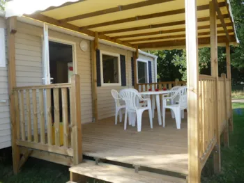 Mietunterkunft - Climatisé 4/6 Pers - Camping LANDES BLEUES