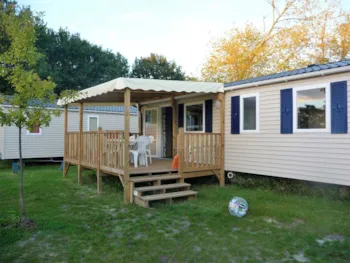 Mietunterkunft - Mobilheim Grand Confort 3 Zimmer - 2 Badezimmer - Camping LANDES BLEUES