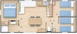 Mobile home CONFORT 3 bedrooms