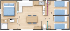 Mobil home CONFORT 3 habitaciones