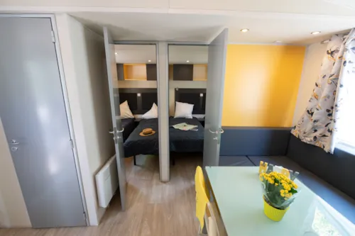 Accommodation - Comfort  Relax Airco Mobile Home 33M² (3 Bedrooms - 6 People) + Covered Terrace And Airco - image n°5 - Flower Camping la Pinède
