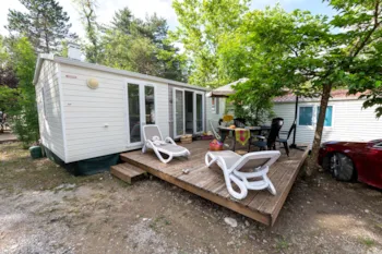 Mietunterkunft - Standard Mobilheim Cocoon 28M² - 2 Schalfzimmer + Terrasse - - Flower Camping la Pinède