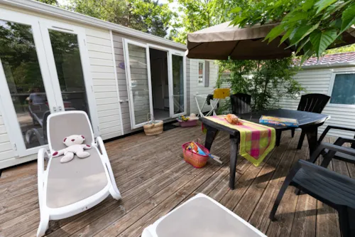 Accommodation - Standard Mobile-Home Cocoon 28M² - 2 Bedrooms + Terrace - - image n°2 - Flower Camping la Pinède