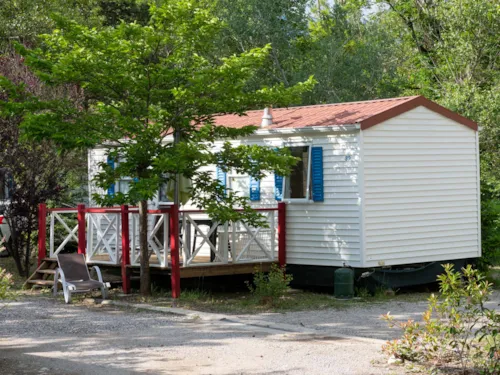 Location - Mobil-Home Standard Escapade 23M² - 2 Chambres + Terrasse Avec Parasol - - image n°1 - Flower Camping la Pinède