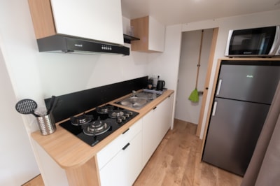 Mobile-home Premium Trendy 28m² - near the river - 2 bedrooms + sheltered terrace -