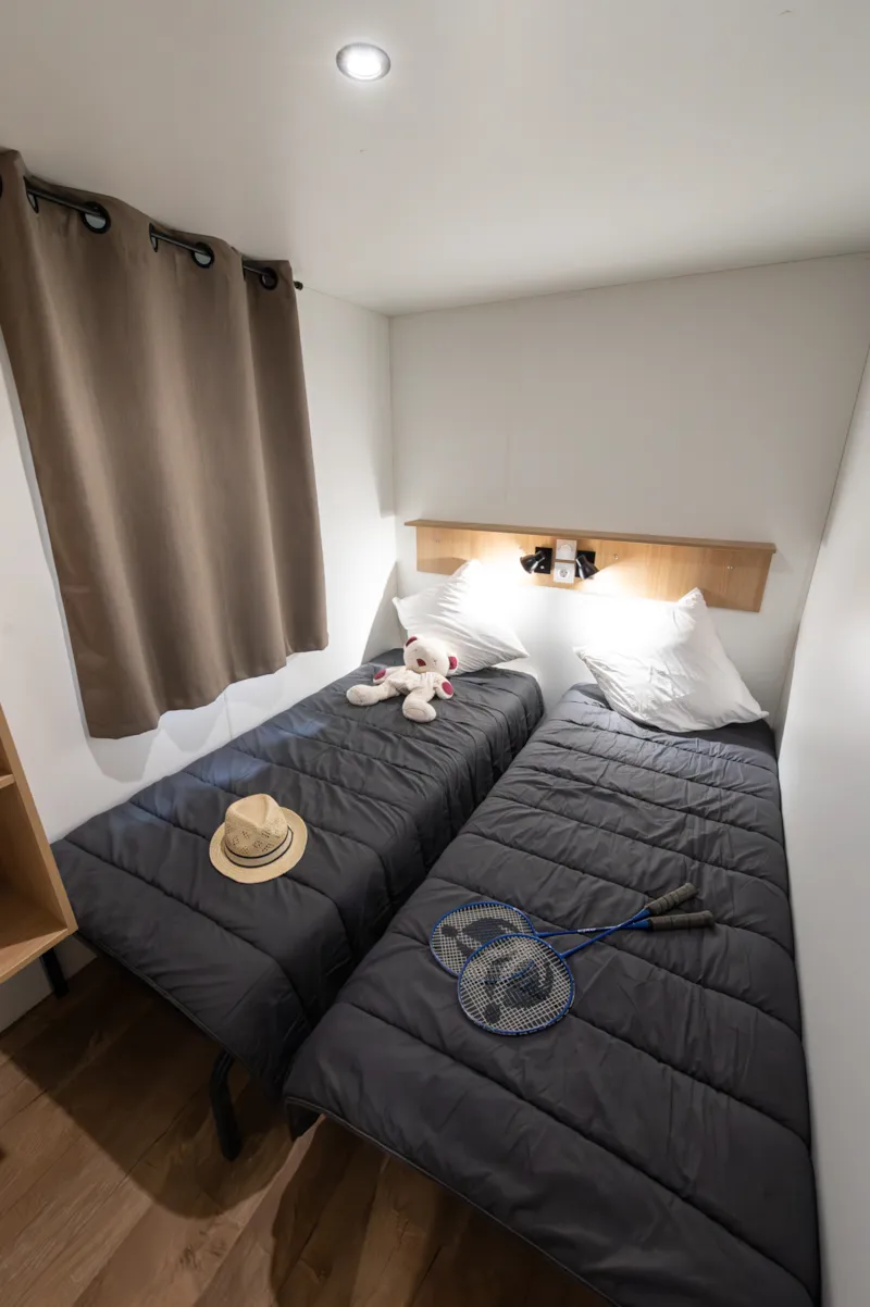 Mobil-Home Premium Trendy 28M² Proximité Rivière- 2 Chambres + Terrasse Couverte -