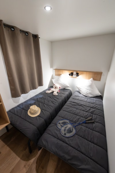 Mobile-home Premium Trendy 28m² - near the river - 2 bedrooms + sheltered terrace -
