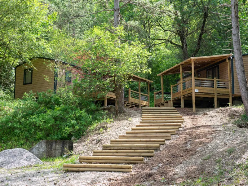 Mobil-Home Premium Tribu Trendy - 5 Chambres + Terrasses Couvertes Reliées + Clim + Tv -