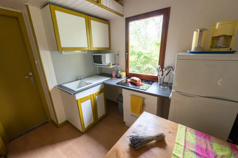 Chalet Standard Cabane Mezzanine 25M² - 1 Chambre + Terrasse Couverte -