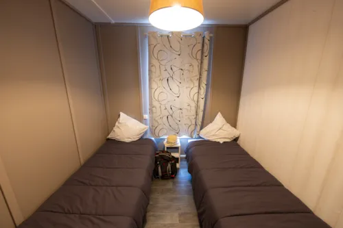 Location - Chalet Confort Vercors 42M² - 3 Chambres + 2 Sdb + Terrasse Couverte - - image n°4 - Flower Camping la Pinède