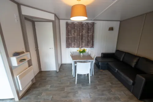 Location - Chalet Confort Vercors 42M² - 3 Chambres + 2 Sdb + Terrasse Couverte - - image n°5 - Flower Camping la Pinède