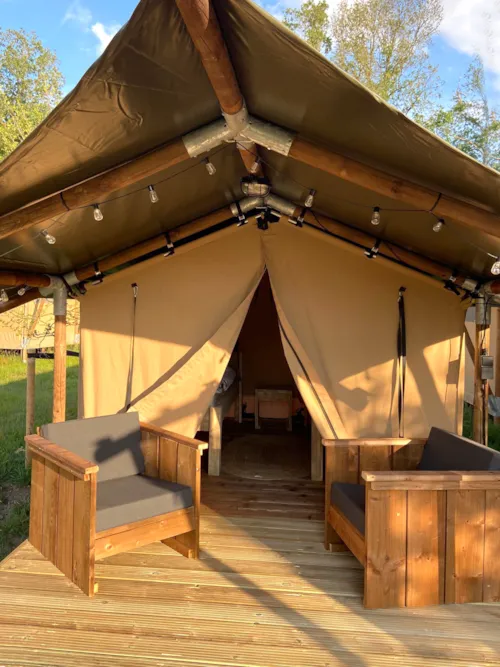 Location - Lodge Insolite Bivouac (Sans Sanitaires, Sans Cuisine) (1Ch- 1/2Pers) - image n°3 - Flower Camping la Pinède