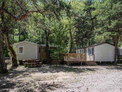 Mobile Home Tribu Comfort - 5 bedrooms - with connected terraces + TV -