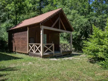 Mietunterkunft - Standard Hütte Cabane Mezzanine 25M² - 1 Schlafzimmer + Überdachte Terrasse - - Flower Camping la Pinède