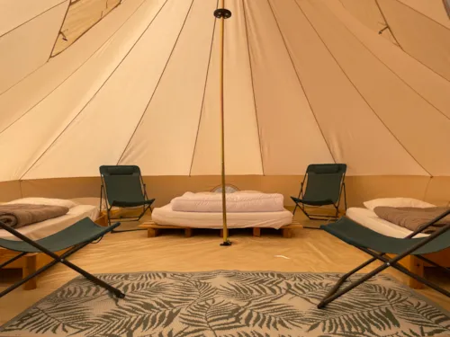 Location - Tente Tipi Équipée - image n°2 - FERME DE SIMONDON : Camping & Gîtes & Chambres d'Hôtes