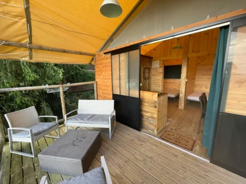 Huuraccommodatie(s) - Tent Lodge - image n°2 - FERME DE SIMONDON : Camping & Gîtes & Chambres d'Hôtes
