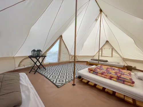 Accommodation - Teepee Tent - image n°4 - FERME DE SIMONDON : Camping & Gîtes & Chambres d'Hôtes