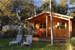 Location - Cabane Détente En Bois - 2 Chambres - Camping du Domaine de Massereau
