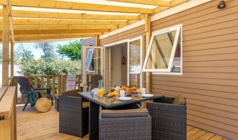 Mobil-Home Premium - 35 M² - 3 Chambres - Tv - Clim - Terrasse Surélevée