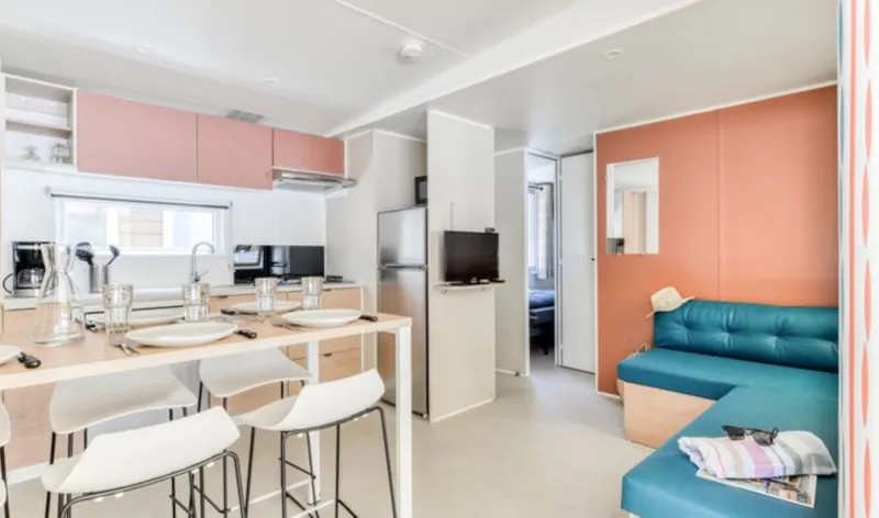 Mobil-Home Premium - 35 M² - 3 Chambres - Tv - Clim - Terrasse Surélevée