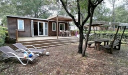 Accommodation - Mobile Home Comfort - 28 M² - 3 Bedrooms - Tv - Clim - Raised Terraceuncovered Raised Terrace - Homair-Marvilla – Camping du Domaine de Massereau