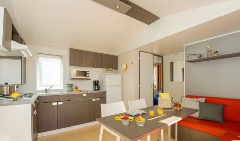 Mobil-Home Classic - 28 M² - 3 Chambres - Tv - Clim - Terrasse Surélevée Non Couverte