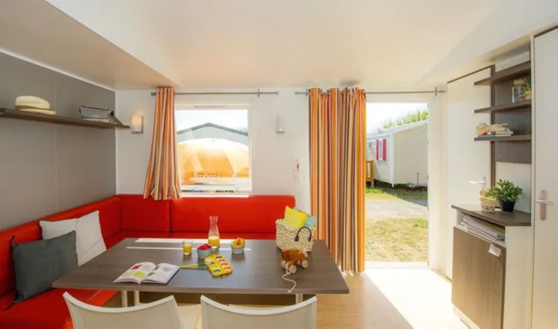 Mobil-Home Classic - 28 M² - 3 Chambres - Tv - Clim - Terrasse Surélevée Non Couverte