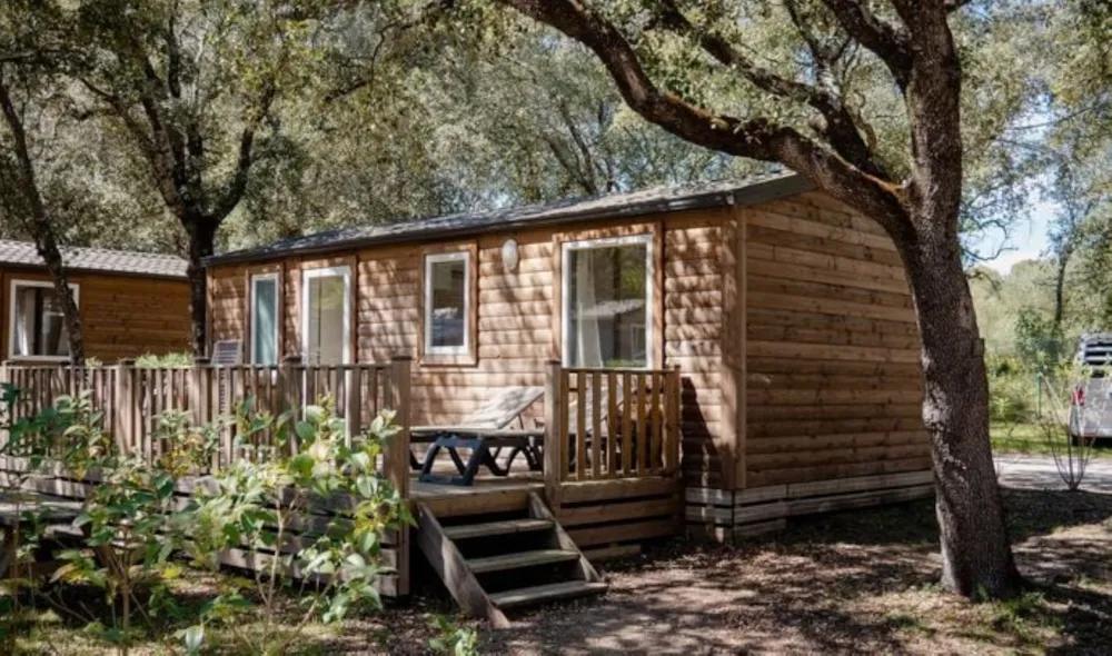 Location - Mobil-Home Classic - 28 M² - 3 Chambres - Tv - Clim - Terrasse Surélevée Non Couverte - Camping Marvilla Parks - Domaine de Massereau