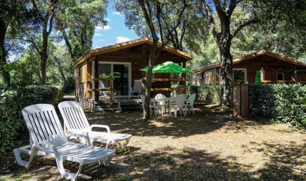 Location - Lodge - 3 Chambres - Clim - Terrasse Surélevée - Camping Marvilla Parks - Domaine de Massereau