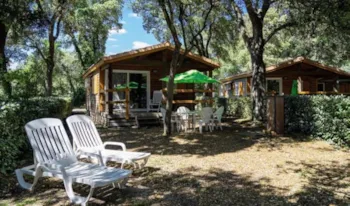 Huuraccommodatie(s) - Lodge - 3 Slaapkamers - Airco - Verhoogd Terras - Camping Marvilla Parks - Domaine de Massereau