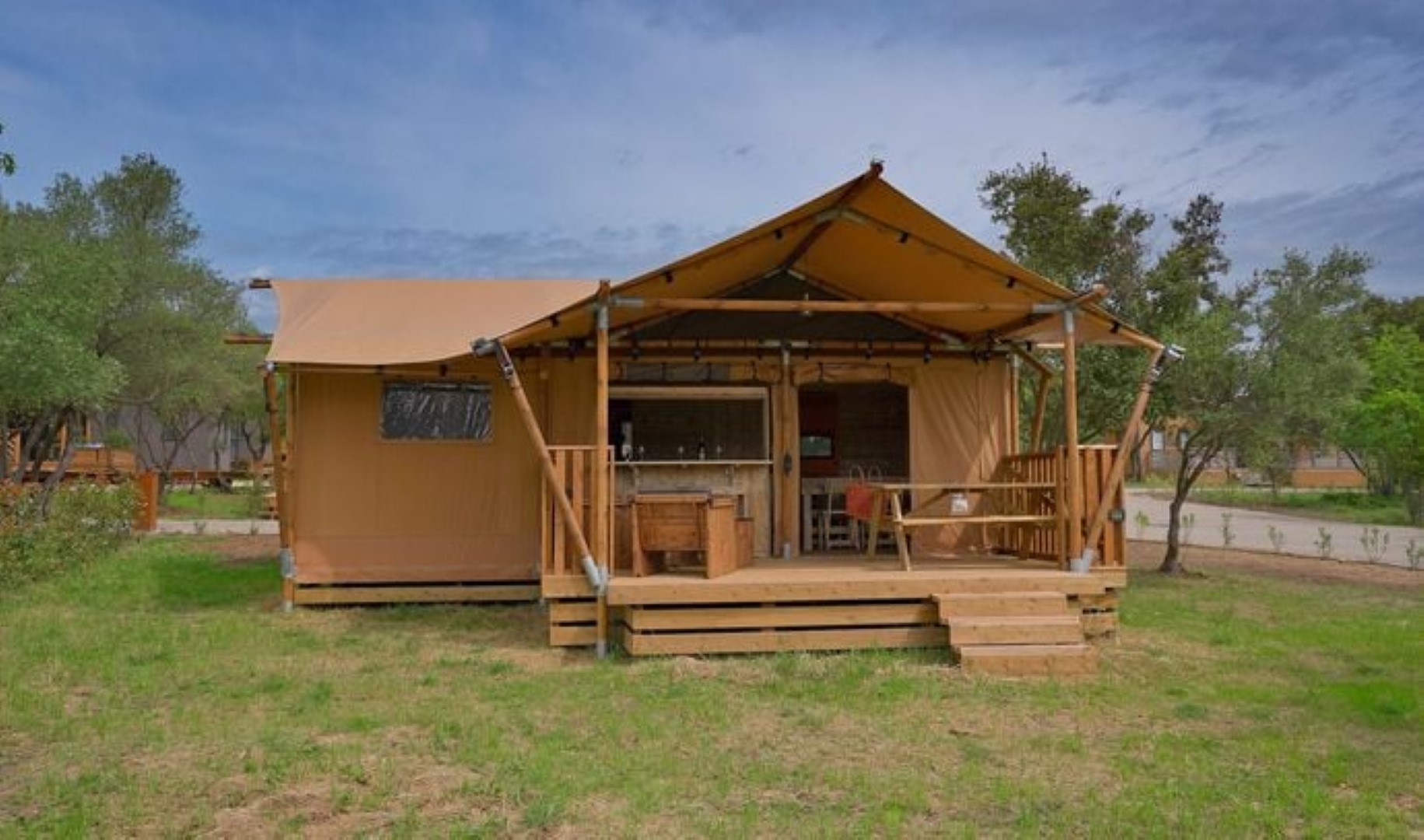 Location - Super Lodge - 2 Chambres - Tv - Clim - Terrasse Simple - Camping du Domaine de Massereau