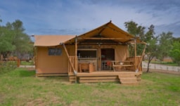 Alojamiento - Super Lodge - 2 Habitacinoes - Tv - Aire Co - Terraza Individual - Homair-Marvilla – Camping du Domaine de Massereau