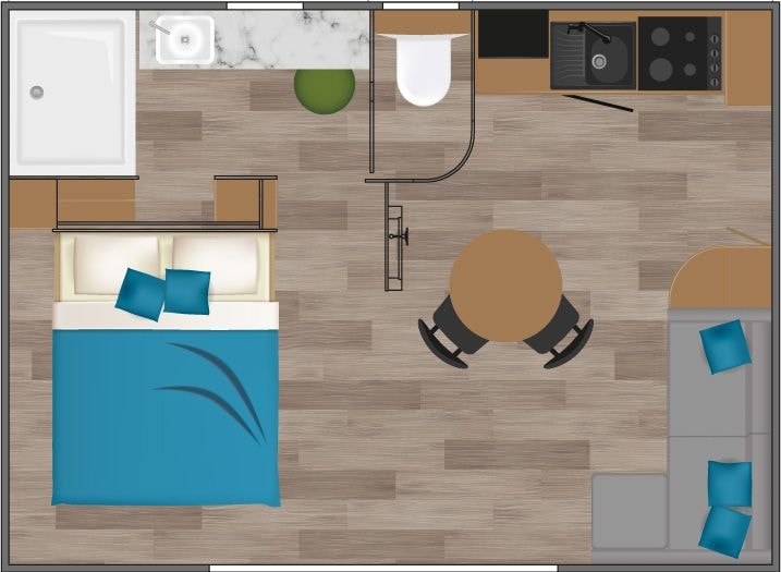 Cottage MALIBU SUITE PREMIUM - 1 Schlafzimmer + 1 Badezimmer, jacuzzi