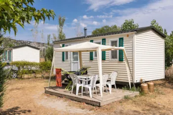 Mietunterkunft - Classic | 20M² | Klimaanlage | 2 Schlafzimmer | Einfache Terrasse - - Camping Marvilla Parks - Les Rives du Luberon