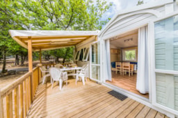Huuraccommodatie(s) - Classic Xl | 33M² | 3 Bedrooms | Balcony Terrace - - Homair-Marvilla - Camping Les Rives du Luberon