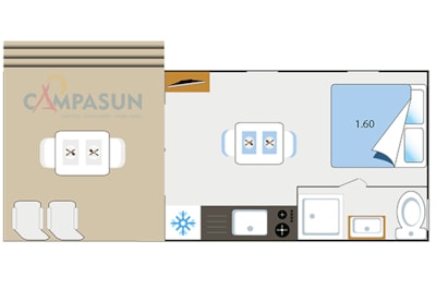 Key Westotel Mobile Home with Sea View - 20m² - 1 Bedroom — 6